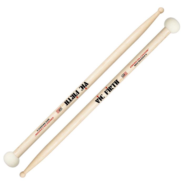 Bacchette Vic Firth American Custom SD12 Swizzle General Maple Punta Legno/Feltro main product photo
