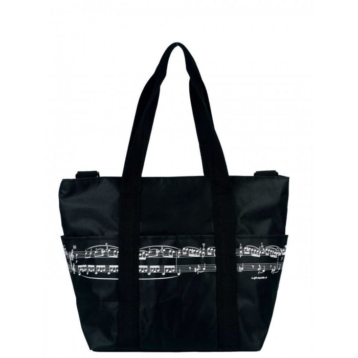 Borsa Pro Musica Nera con note bianche Agifty main product photo
