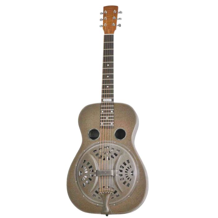 National Reso-Phonic Scheerhorn S-1 weathered steel round neck main product photo