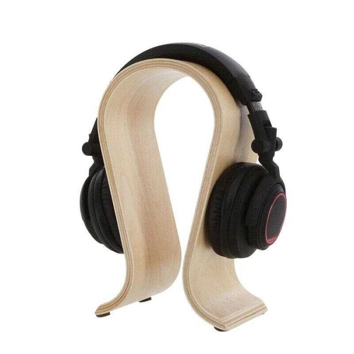 Enova Hifi Supporto cuffia light brown main product photo