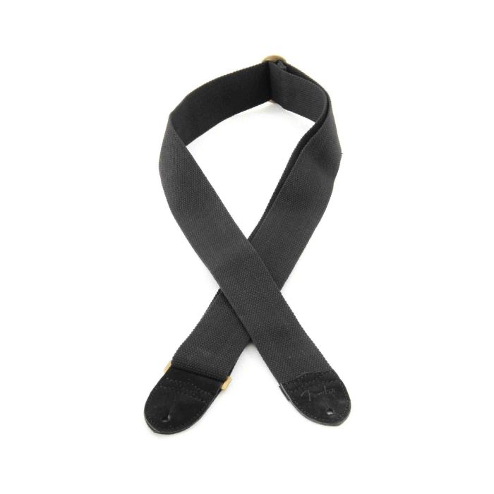 Tracolla chitarra Fender cotone e pelle nero 5cm main product photo