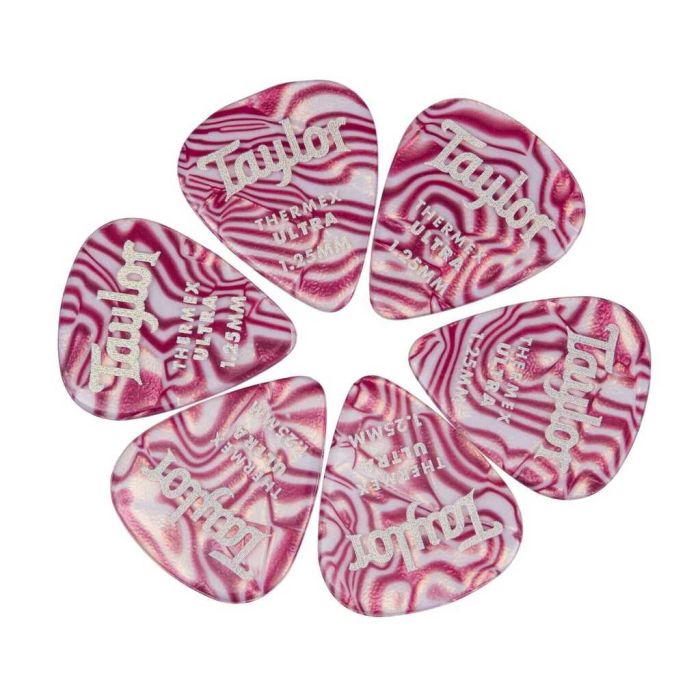 plettri Taylor 1.25mm 6pz ruby swirl main product photo