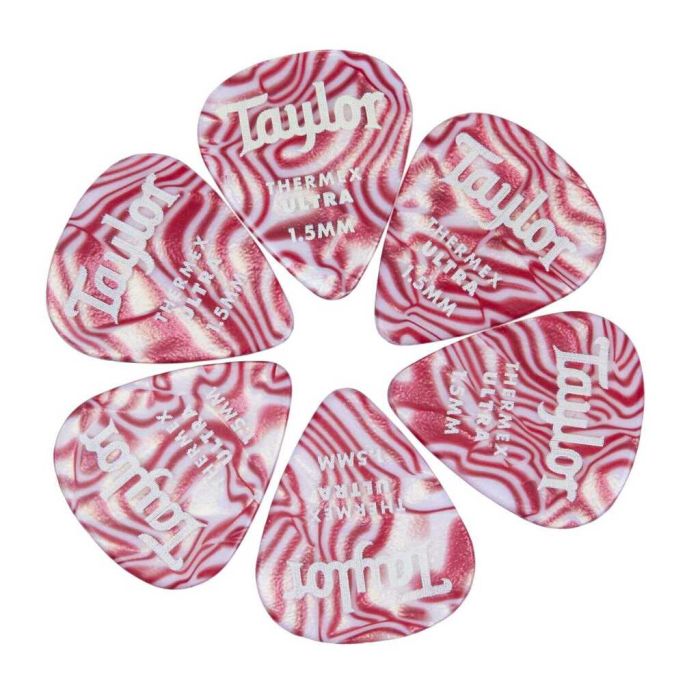 plettri Taylor 1.5mm 70712 6pz ruby swirl main product photo