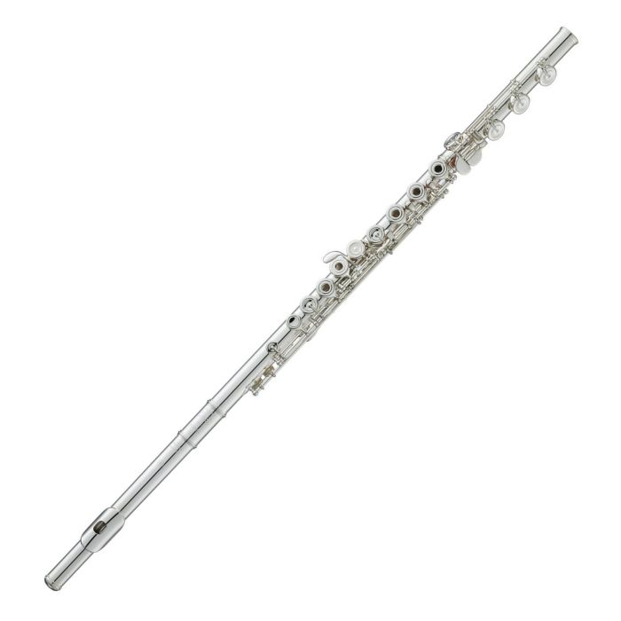 Flauto Yamaha YFL777H fori aperti non in linea, Mi snodato trombino al Si tutto in argento main product photo
