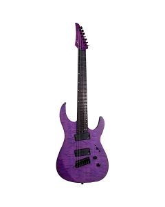 Legator Ninja Super Shred N7FSS-PR purple Chitarra Elettrica 7 corde con borsa prova