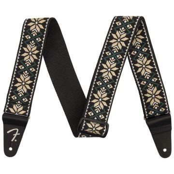 Fender Pasadena Woven Guitar Strap Yellow Snowflake