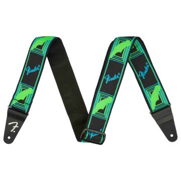 Fender Neon Guitar Strap Green/Blue