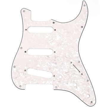 FENDER Strat Pickguard SSS Standard White Pearl