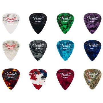 Blister plettri Fender 351 Dotted Celluloid Picks 12-Pack Heavy