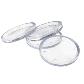 Isolatori per pianoforte 7cm plastica trasparenti 4pz
