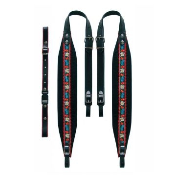Tracolla Fisarmonica 120 bassi Tirolese Black Boston 80-X-TVB