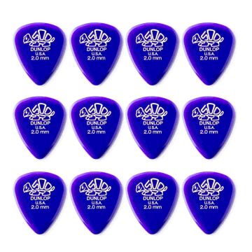 Blister plettri Dunlop 41P2.0 Derlin 500 standard 12pz 2.0mm