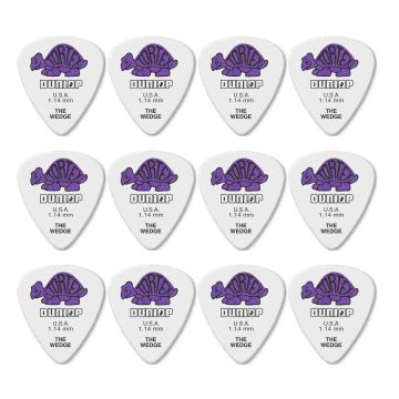 Blister plettri Dunlop 424P1.14 Tortex wedge 12pz 1.14mm