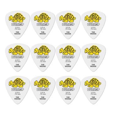 Blister plettri Dunlop 424P.73 Tortex wedge 12pz 73mm