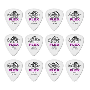 Blister plettri Dunlop 428P1.14 Tortex flex standard 12pz 1.14mm