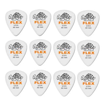 Blister plettri Dunlop 428P.60 Tortex flex standard 12pz 60mm