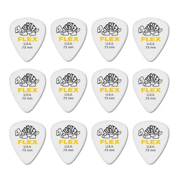 Blister plettri Dunlop 428P.73 Tortex flex standard 12pz 73mm