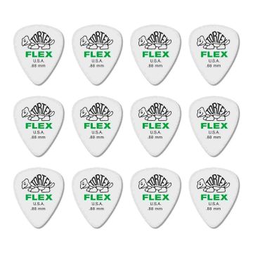 Blister plettri Dunlop 428P.88 Tortex flex standard 12pz 88mm