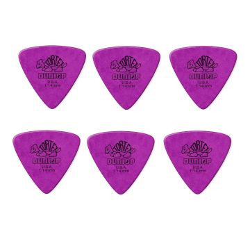 Blister plettri Dunlop 431P1.14 Tortex triangle 6pz 1.14mm