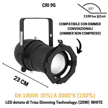 Showtec PAR 30 warm on dim