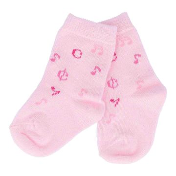 Calze Musik-Botique Rosa fantasia note bambino/a n.16-17 