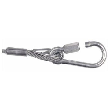 Cavo in acciaio con moschettone Showtec BGV-C1 diametro 6mm lunghezza 100cm