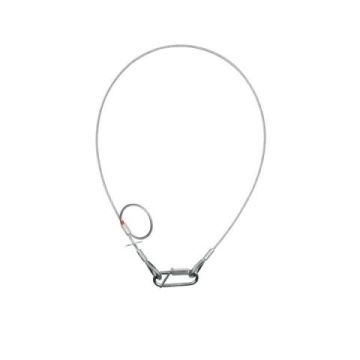 Cavo in acciaio con moschettone Showtec BGV-C1 diametro 4mm lunghezza 100cm