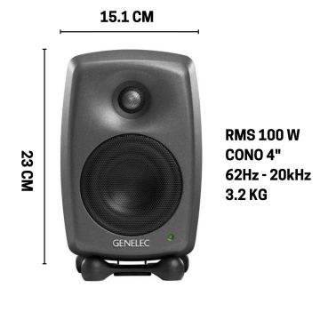 Genelec 8020DPM - 100W - 4" dark grey
