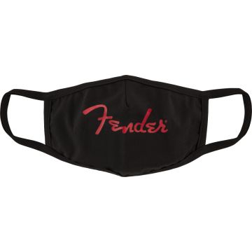 Mascherina Fender black logo red
