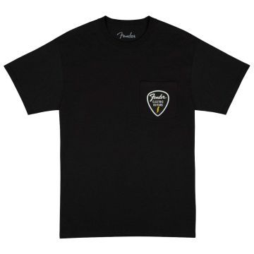 T-Shirt Fender Pick Patch Pocket Tee black S