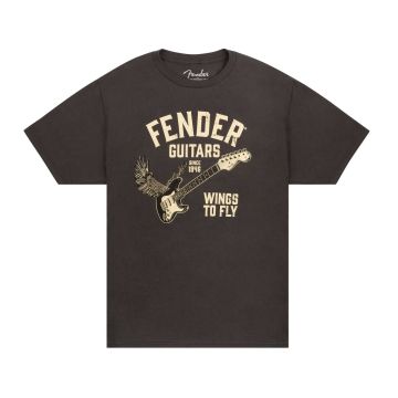 T-Shirt Fender Wings to fly vintage black XXL