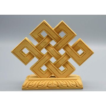 Nodo infinito in legno Klangschalen