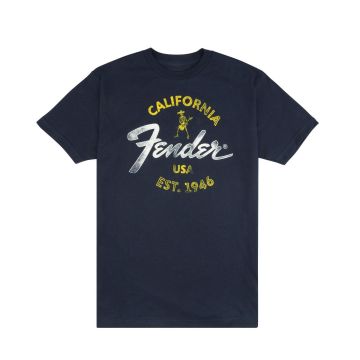 T-Shirt Fender Baja Blue L