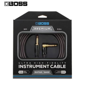 Cavo Jack/Jack angolare 5,5 mt Boss Premium mono crystal copper