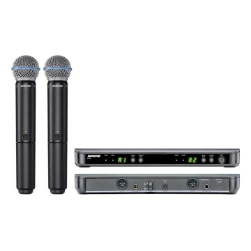 Radiomicrofono doppio palmare SHURE BLX288E/BETA58