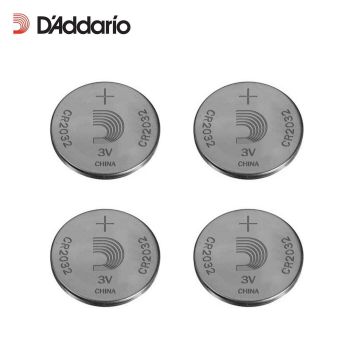 Batterie litio D'Addario a bottone CR2032 Confezione 4 pile