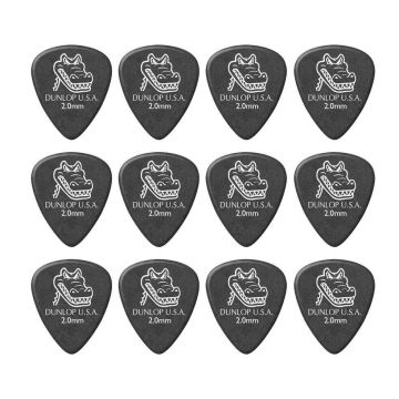 Blister plettri Dunlop 417P.20 Gator Grip 12pz 2.0mm