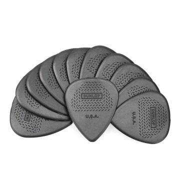 Blister plettri Dunlop 449P1.14 Max-Grip nylon standard 12pz 1.14mm