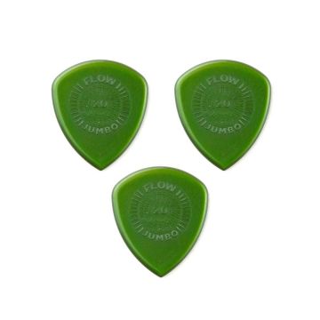 Blister plettri Dunlop Flow 547P2.0 jumbo 2,0mm grip 3pz