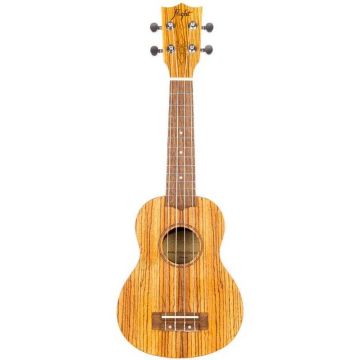 Ukulele soprano Flight DUS322 zebrawood con borsa