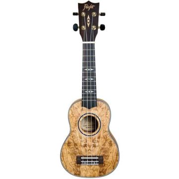 Ukulele soprano Flight DUS410 quilted ash con borsa