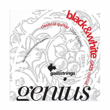Corde Gallistrings GR25 chitarra classica Genius black&white normal 28/44