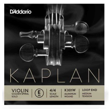 Corda Violino 4/4 D'Addario Kaplan MI K301W alluminio con asola