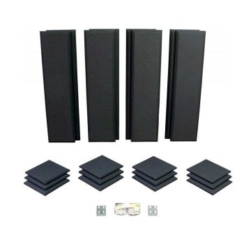 Kit Primacoustic London 10 black per project studio 20 pannelli lana vetro