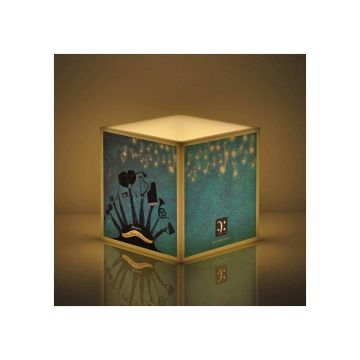 Lampada Music-Gift Mozart con candela 12x12 cm