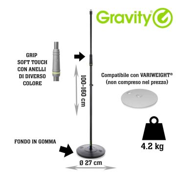 Asta Microfono Gravity MS 23