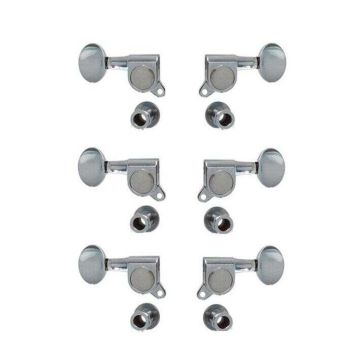 Meccaniche chitarra acustica e elettrica  Soundsation SMH-E-C-6L chrome in linea