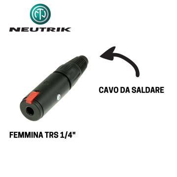 Jack stereo femmina Neutrik NJ3FC6-BAG