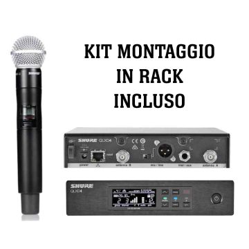 SHURE QLXD24E/SM58 palmare digitale