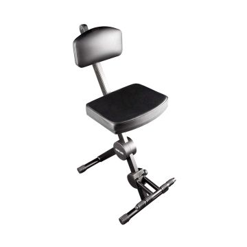 Sgabello QuikLok DX749 con schienale e poggiapiedi